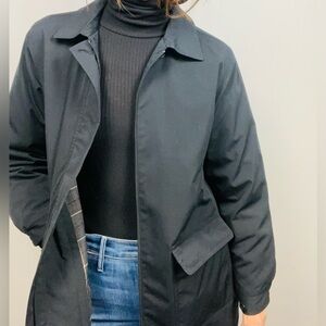 L.L. Bean Black Jacket with Removable Wool Blend Lining – Size M Petite